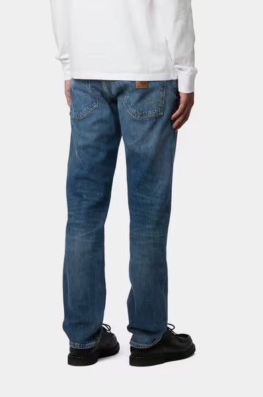 Calças de Ganga Carhartt Klondike Blue Mid Used Wash – Stretch Denim 14 oz