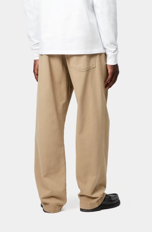 Carhartt Floyde Pant Leather – Calças de Sarja com Corte Relaxado