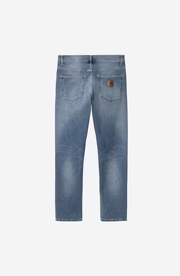 Calças de Ganga Stretch Carhartt Klondike Blue Worn Bleached – Denim 14 oz