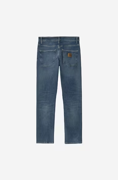 Calças de Ganga Carhartt Klondike Blue Mid Used Wash – Stretch Denim 14 oz