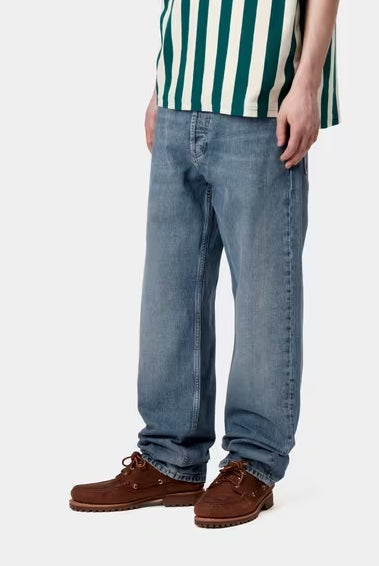 Carhartt WIP Marlow Pant Blue Rinsed – Elegância em Denim Puro