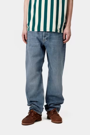 Carhartt WIP Marlow Pant Blue Rinsed – Elegância em Denim Puro
